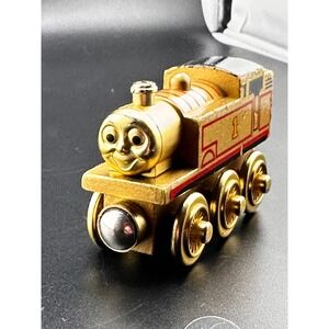 Thomas 2003 Golden 60th Anniversary Wooden Railway Train Learning Curve Vtg